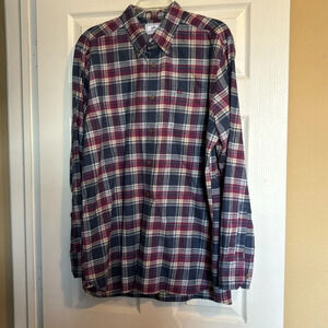 Southern Tide men’s long sleeve button down flannel shirt size large